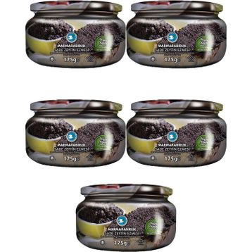 Marmara Birlik Siyah Sade Ezme Zeytin 175 Gr Cam X 5'li Paket