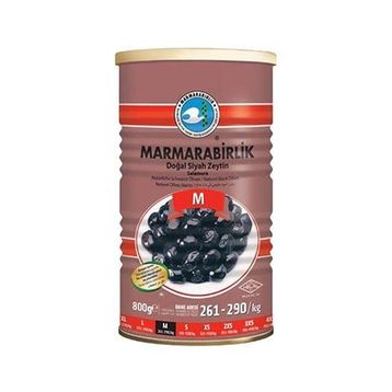 Marmara Birlik Süper Teneke (M) 800 Gr Siyah Zeytin