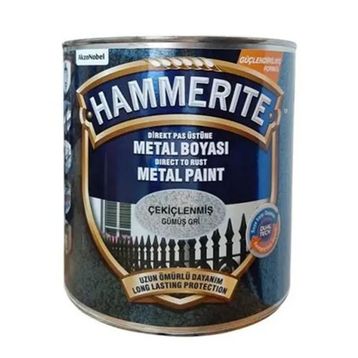 Marshall 0,4 lt Gümüş Gri Hammerite Direkt Pas Üstüne Çekiçlenmiş Metal Sprey Boyası