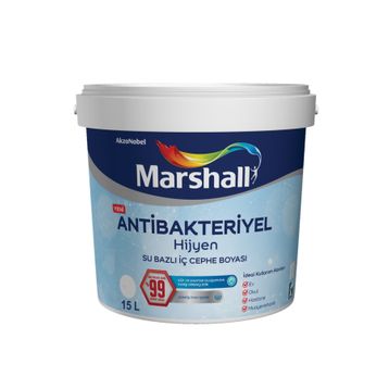 Marshall Antibakteriyel Hijyen 15 lt Antiküf Iç Cephe Boyası