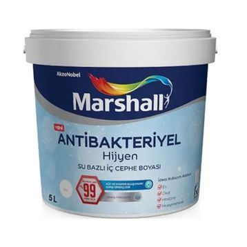 Marshall Antibakteriyel Hijyen Deniz Kabuğu 5 lt Silinebilir İç Cephe Boyası