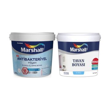 Marshall Antibakteriyel Hijyen Silinebilir Akarsu 2.5 lt İç Cephe Boyası