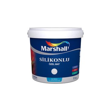 Marshall Buz Beyazı 2.5 lt Silikonlu Özel Mat İç Cephe Boyası
