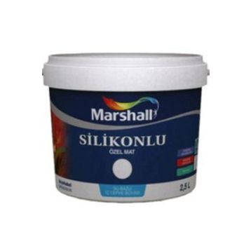 Marshall Buz Beyazı 2.5 lt Silikonlu Özel Mat İç Cephe Boyası