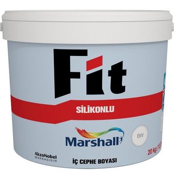 Marshall Fit Buz Beyazı 20 kg Silikonlu İpek Mat İç Cephe Duvar Boyası