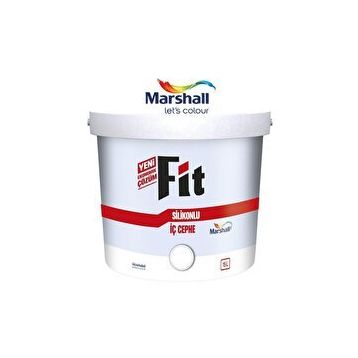 Marshall Fit Buz Beyazı 20 kg Silikonlu İpek Mat İç Cephe Duvar Boyası