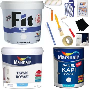 Marshall Fit Buzul Yeşili 2.5 lt Plastik Su Bazlı İç Cephe Duvar Boyası