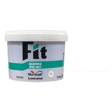 Marshall Fit Mermer Tozu 3.5 kg Silikonlu İpek Mat Silinebilir İç Cephe Boyası