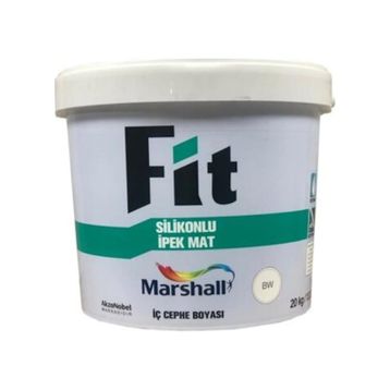 Marshall Fit Mısır Koçanı 20 kg Silikonlu İpek Mat Silinebilir İç Cephe Boyası