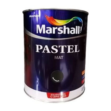 Marshall Pastel Siyah 2.5 lt Yarı Mat Sentetik Boya