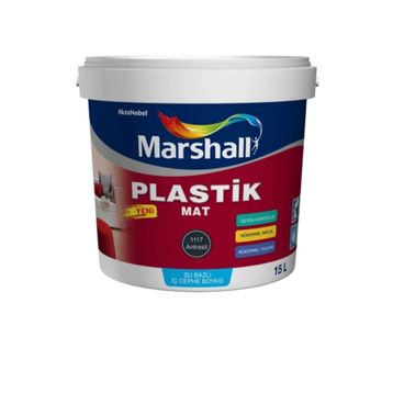 Marshall Plastik Mat Siyah Su Bazlı 2.5 lt İç Cephe Boyası
