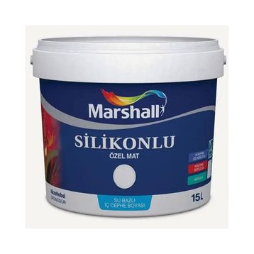 Marshall Silikonlu Buz Beyazı 15 lt Duvar Boyası