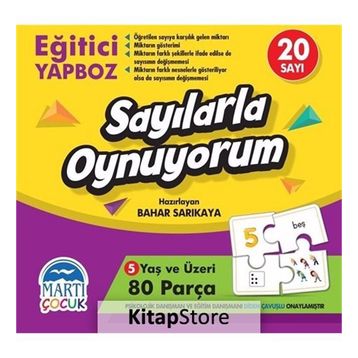 Martı Çocuk Sayılarla Oynuyorum 80 Parça Eğitici Yapboz