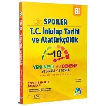 Martı Yayınları 8. Sınıf LGS T.C. İnkılap Tarihi Ve Atatürkçülük Spoiler Denemeleri