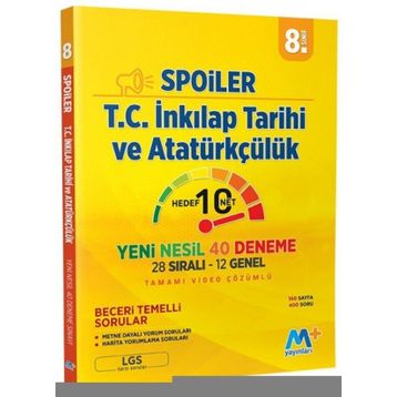 Martı Yayınları 8. Sınıf LGS T.C. İnkılap Tarihi Ve Atatürkçülük Spoiler Denemeleri