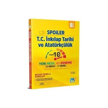 Martı Yayınları 8. Sınıf LGS T.C. İnkılap Tarihi Ve Atatürkçülük Spoiler Denemeleri
