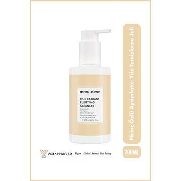 Maruderm 200 ml Pirinç Özlü Aydınlatıcı Yüz Temizleme Jeli