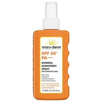 Maruderm Hassas Ciltler İçin SPF 50+ 200 ml Mineral Sprey Güneş Kremi