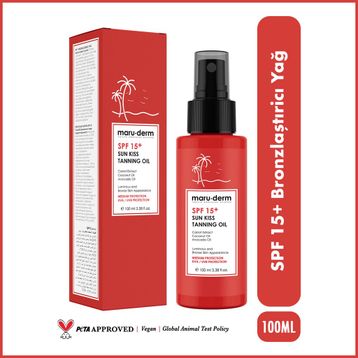 Maruderm Sun Kiss Bronzlaştırıcı SPF15+ 100 ml Güneş Yağı