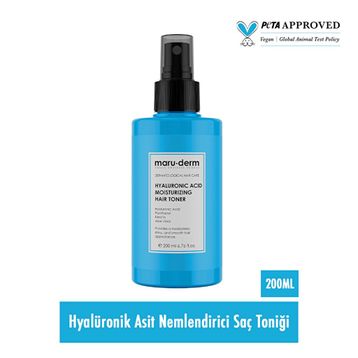 Maruderm Vegan Hyalüronik Asit 200 ml Nemlendirici Tüm Saç Tipleri Saç Bakım Toniği