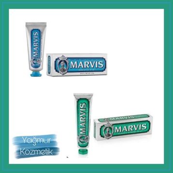 Marvis Aquatic Mint 85 ml Diş Macunu + Classic Mint Diş Macunu 85 ml Diş Macunu