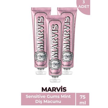 Marvis Sensitive Gums Mint 3x75 ml Diş Macunu