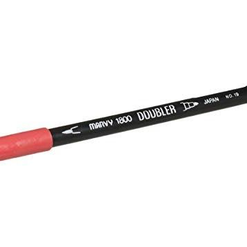 Marvy 1800-19 Kızıl Çift Uçlu Brush Pen Fırça Kalem