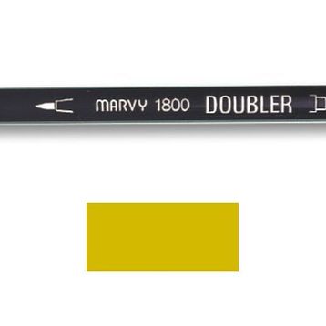 Marvy 1800-23 Altın Sarısı Çift Uçlu Brush Pen Fırça Kalem