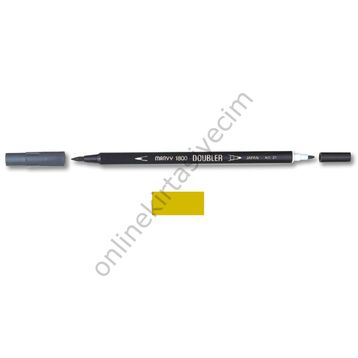 Marvy 1800-23 Altın Sarısı Çift Uçlu Brush Pen Fırça Kalem