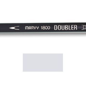Marvy 1800-26 Gümüş Çift Uçlu Brush Pen Fırça Kalem