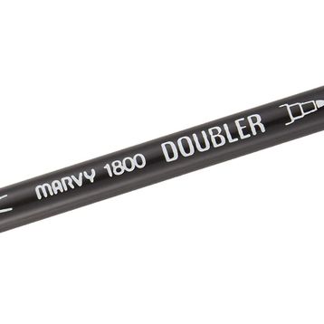 Marvy 1800-26 Gümüş Çift Uçlu Brush Pen Fırça Kalem