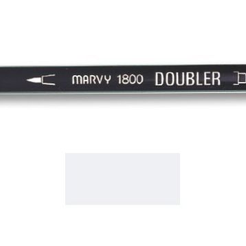 Marvy 1800-37 Açık Gri Çift Uçlu Brush Pen Fırça Kalem