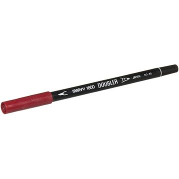 Marvy 1800-65 Kiraz Çift Uçlu Brush Pen Fırça Kalem