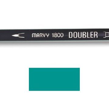 Marvy 1800-98 Zümrüt Çift Uçlu Brush Pen Fırça Kalem
