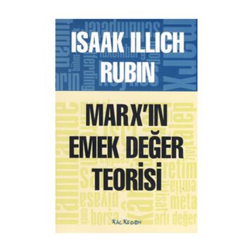 MARXIN EMEK DEĞER TEORISI - ISAAK ILLICH RUBIN