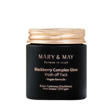 Mary & May Blackburry Complex Glow Wash off Pack Nemlendirici ve Aydınlatıcı 125 gr Cilt Bakım Maskesi