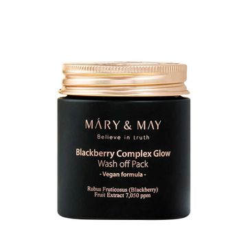Mary & May Blackburry Complex Glow Wash off Pack Nemlendirici ve Aydınlatıcı 125 gr Cilt Bakım Maskesi