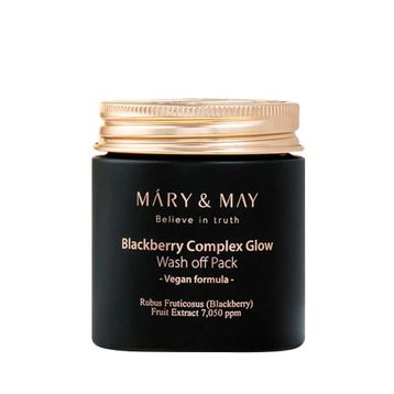 Mary & May Blackburry Complex Glow Wash off Pack Nemlendirici ve Aydınlatıcı 125 gr Cilt Bakım Maskesi