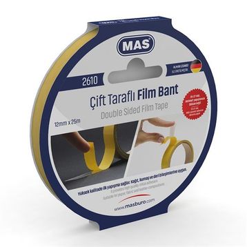 Mas 2610 12 mm x 25 mt Çift Taraflı Bant