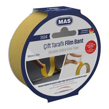 Mas 2614 38 mm x 25 m Çift Taraflı Bant