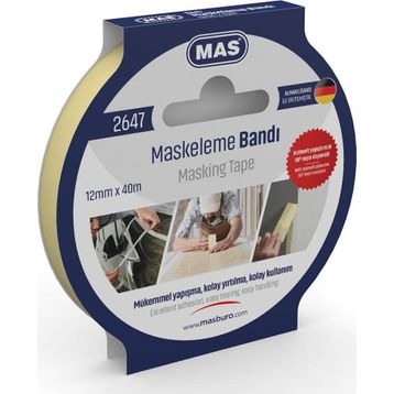 Mas 2647 12 mm 40 mt Maskeleme Bandı