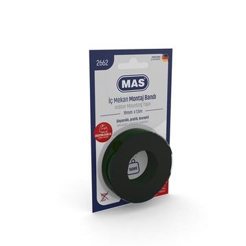 Mas 2662 19 mm x 1.5 mt Extra Güçlü İç Mekan Montaj Bandı