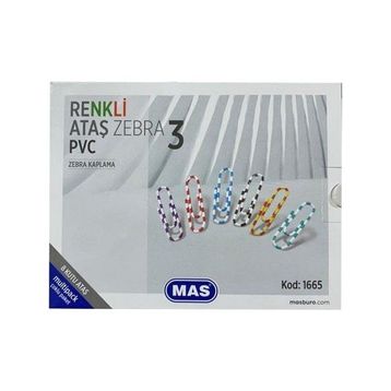 Mas 28 mm 1665 Multıpack Zebra Ataş