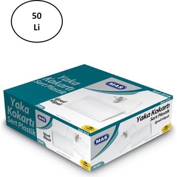 Mas 3518 50 Adet İğneli Klipsli Yaka Kartı