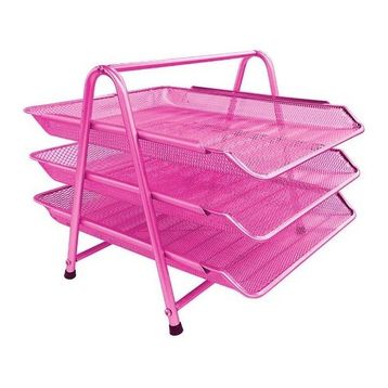 Mas 523 Perfore Pembe 3'lü Evrak Rafı Seti