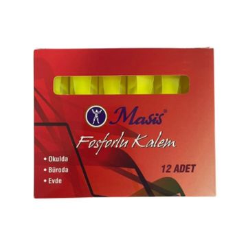 Masis 12 Adet Sarı Fosforlu Kalem
