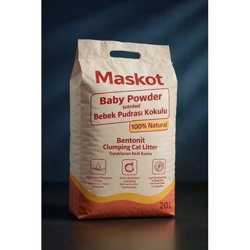Maskot Bebek Pudrası Kokulu 20 lt Kedi Kumu