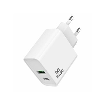 Masq 20W Dual Port Type-C+USB-A Adaptörü