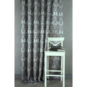Massarelli Gri Pilesiz Fon Perde