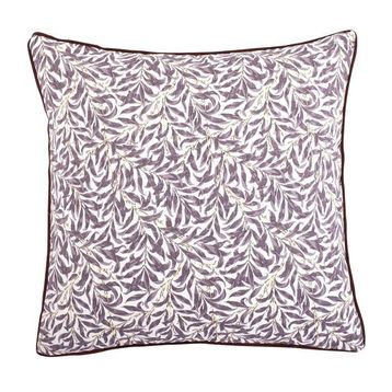 Massarelli Kahve Artur C Desenli Kare Kırlent Kılıfı